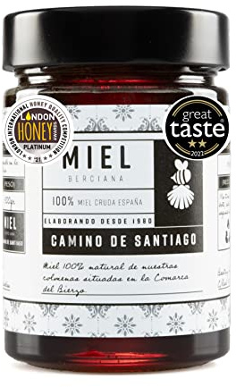 100% Miel Cruda y Pura de Abeja - Natural y Artesana - España - Sin Procesar - No Pasteurizada - Antioxidante - Sin Filtrar - Mielato - Alto Contenido en Sales Minerales (800 GR).