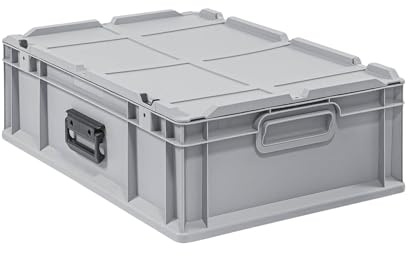 PROREGAL Eurobox NextGen Portable | HxBxT 18,5x40x60cm | 34 Liter | Eurobehälter, Transportbox, Transportbehälter, Stapelbehälter