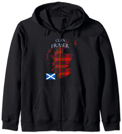Fraser Scottish Clan Tartan Schottland Kapuzenjacke