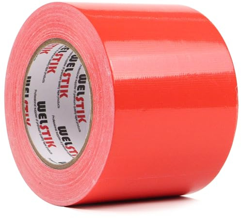 WELSTIK Ruban adhésif de duct très résistant, imperméable, de qualité professionnelle, pour réparations, bricolage, artisanat, utilisation en intérieur et en extérieur, sans résidu, déchirure à la