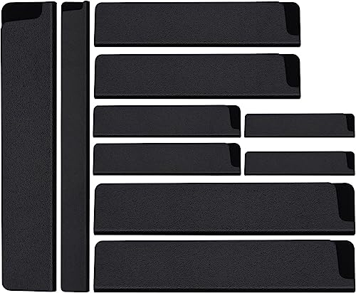 MUSLONG Messerschutz Klingenschütze mit Samt Innenfutter, 10 Stück Universal Messerschutz Set | 100% BPA-freier Klingenschutz für Küchenmesser Kochmesser aller Art | Messertasche Messerscheide