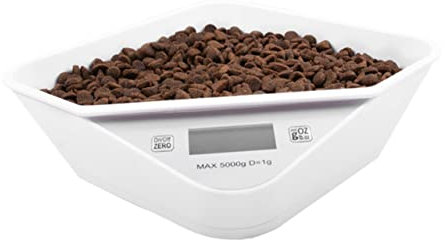 Mipcase Bilancia Da Cucina Digitale Ciotola Integrata 5000g, Bilancia Elettronica Precisione Alta, Strumento Di Cottura Portatile Per Alimenti e Ricette Domestiche, Colore Bianco, Facile Da Pulire