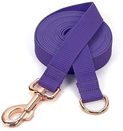 Schleppleine, Polypropylen, für kleine und mittelgroße Hunde, aus Polypropylen, 3,90m (3,9 m, Lila)