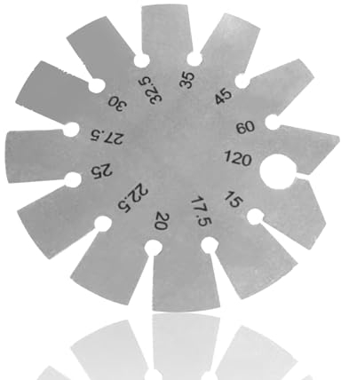 Winkellehre-Schablone, Edelstahl, Runde Form, Schräglehre, Winkelmesser, Winkelmesser, Messerschärfetester Für Holzbearbeitungsklingen, Meißel, Hobel