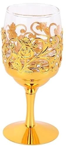 copa del santo cáliz, copa del santo cáliz, 1 pieza de copa de vino de metal, vino novedoso for té helado, jugo de fruta, boca redondeada, resistente a caídas, juego de copas de vino en relieve for fi