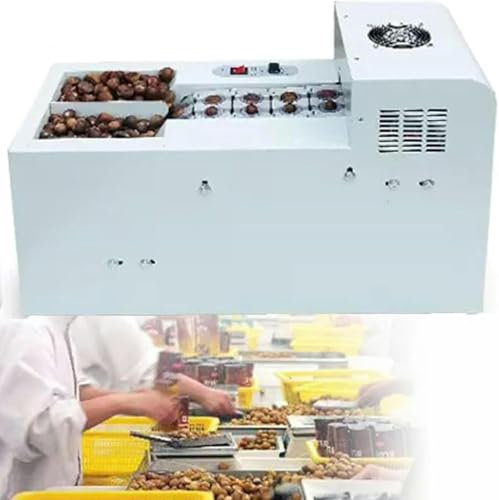 GFXYQPDNV Macchina per Piselli di Castagne Commerciale, Macchina per Castagne Commerciali, Macchina di Decash Automatica E Apertura di Castagne, Senza Danni alle Castagne, A Doppia Piastra