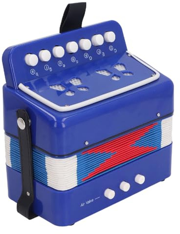 Akkordeon, Anfänger-Knopfakkordeontasten, Musikinstrument für Pädagogische Spielkameraden (BLUE)