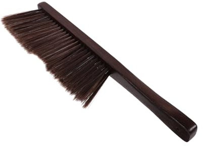 TOPPERFUN Balai à Main Bois Brosse de Nettoyage pour Lits et Canapés avec Manche Long Balai Portable pour Dépoussiérer