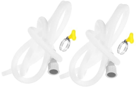 NUOBESTY 2 Piezas Manguera de Drenaje de Aire Acondicionado Telescópica de Tubo Flexible de Drenaje Portátil Rápida y Material Resistente