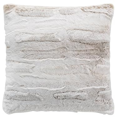 Douceur d'Intérieur, Cuscino sfoderabile (45 x 45 cm) Lynx, finta pelliccia/velluto