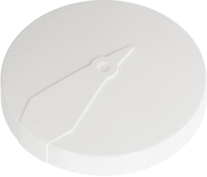 Kunststoff Badewannen Drehknopf für Visign M1/R1 für Multiplex, Rotaplex ersetzt Modellnummer 6162.02 (280 949) - Drehknauf/Rosette für die Badewanne - Bedienknopf in Rund weiß