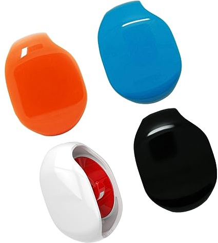 LALAFINA 4 pezzi Organizzatore Avvolgicavo USB per Auricolari Morbida Rosso Blu Nero per Uso Domestico e