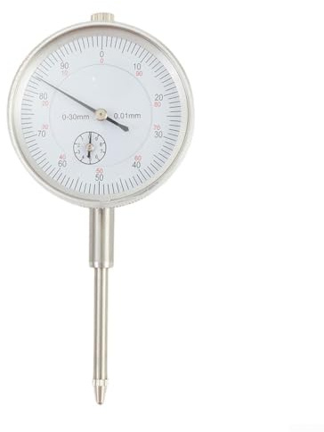 Indicatore a quadrante 0-30 mm gamma con precisione 0,01 mm, strumento di misurazione meccanica con punta in acciaio inossidabile, cromato duro