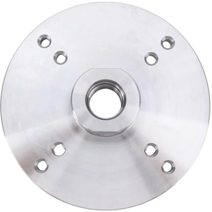 Piastra frontale per tornio per legno in acciaio resistente da 6 pollici, filettatura 1 pollice x 8TPI, adattatore per albero principale per mandrino per macchine per la