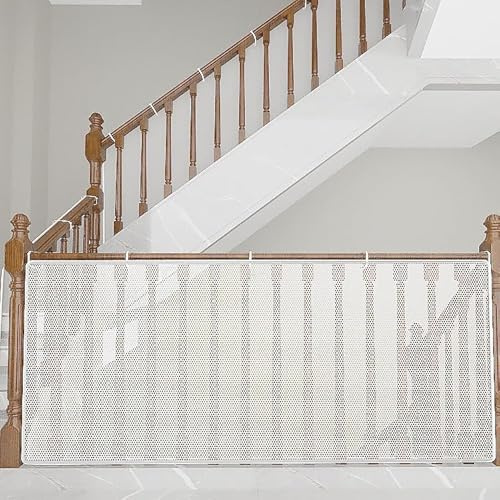 Xinyilau Red for Gatos for Balcones, Red for Gatos Reforzada con Alambre, Robusta, Resistente a los Rayos UV y a la Intemperie, Red Protectora for Gatos for Balcones y Ventanas(White,300-90CM)