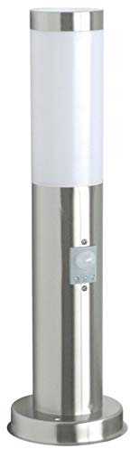 Smartwares Gartenleuchte mit Bewegungsmelder – Reichweite 9 m – IP44 – Einstellbare Leuchtdauer – E27‑Fassung – Außenlampe ideal für Wege und Eingänge – 10.042.75
