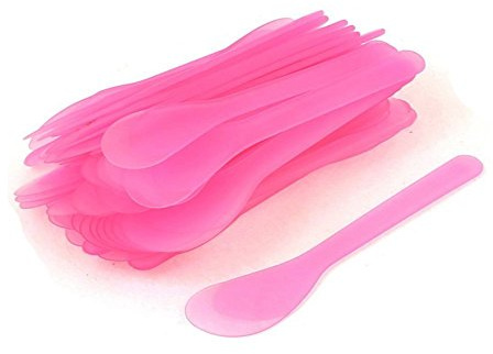 24 espátulas de plástico de 132 mm, cuchara de maquillaje, máscara de cosméticos, espátula para el cuidado de la piel, espátula para mezclar y muestrear productos de belleza