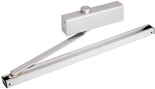 Bricard 620 115 6201157 Hydraulic Door Closer Force 3 (60 kg), Sliding Arm, CE, Fire Retardant, Conforms to Standard 1154, Silver