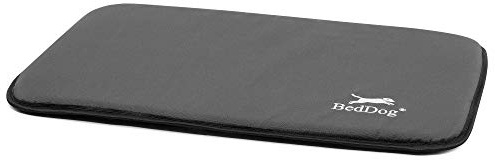 BedDog® hundmatta CORA - bekväm hundkudde, hundbur hundmadrass, slitstark husdjursdyna, hundkudde, hundbädd, husdjurssäng, sovplats, M, antracit