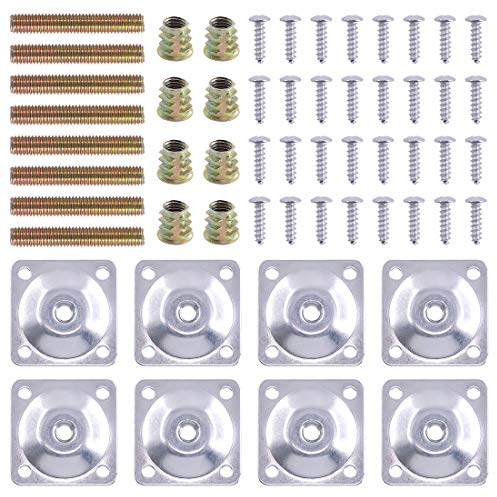 Set di Montaggio Swpeet per Gambe con Viti e Bulloni, Piastra a T M8, per Mobili e Divani