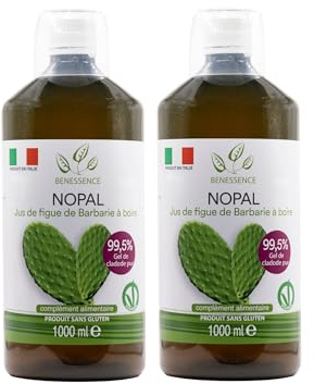 Benessence - Nopal – Kaktusfeigensaft zum Trinken mit 99,5% - 2L