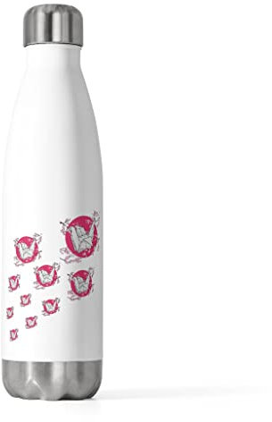 Bouteille isotherme de 591 ml - Artisanat hilarant - Cultures japonaises - Artisanat artistique - Amoureux - Nationalisme humoristique - 591 ml