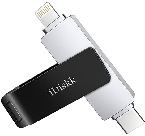 iDiskk MFi-zertifiziertes 512GB USB-Flash-Laufwerk für iPhone 15/14/13/12 USB-C Fotostick iPhone SpeicherstickLightning-Daumen-Laufwerk-iPhone Backup-Fotostick für USBB-C Telefone/Pad/PC/Mac
