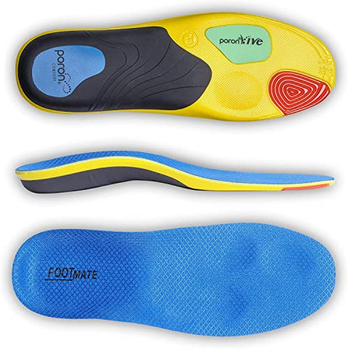 FOOT MATE Orthopädische Einlegesohlen - Schuheinlagen Sport “HALLUX” - Einlegesohlen Arbeitsschuhe für Plattfuß, Plantar Fasciitis, Fußschmerz für Herren und Damen XL (44-47)
