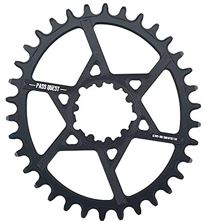 MTB CRANKSET OVAL GXP Schmale Weitketten- / Kettenring-Ring-Fahrradkettenrad/Kettenrad 0mm Offset 32T-40T Fahrrad kettenblatt (Color : 36T)