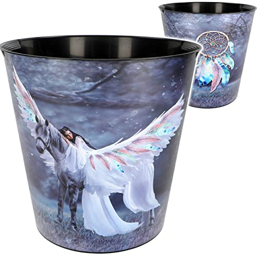 alles-meine.de GmbH Papierkorb - Behälter Modell wählbar 10 Liter - wasserdicht - 28 cm - aus Kunststoff - Einhorn & Traumfänger Mülleimer Eimer - auch als Blumentopf & Get..