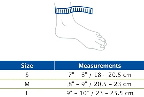 Actimove SPORTS EDITION elastische Sprunggelenkbandage mit Klettverschluss - zur Stabilisierung und Kompression beim Sport - links oder rechts anwendbar - Schwarz, Medium