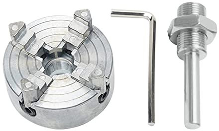 LAZIRO 4 Backen Drehfutter Hoher Kohlenstoffstahl Mini Bohrfutter Power Chuck Schneidwerkzeug Halter Lochbearbeitung for Drehmaschine