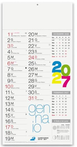 Hole Gadget | Calendari Personalizzati 2027 in Stock da 100 Pezzi Olandesi Medi da Muro Notes sul Retro per Gadget Pubblicitari di Fine Anno e come Omaggio per i Clienti o Regali Aziendali | PA654