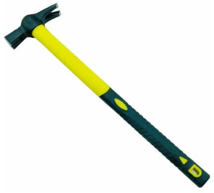 Martello carpentiere con calamita e manico in fibra 400 gr
