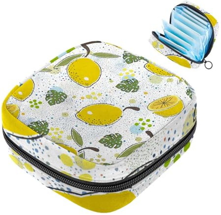 Lemon-1047 - Borsa per il primo ciclo mestruale, per ragazze e donne, per coppette mestruali, per mestruazioni femminili