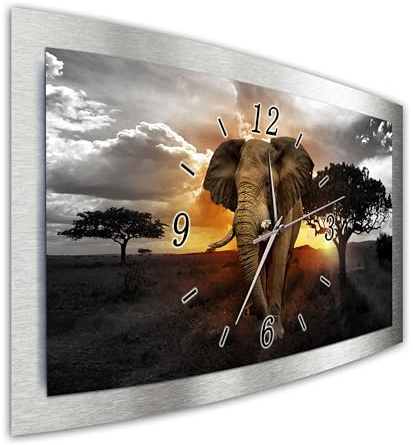 Bilder-Manufaktur bm 3D Funk Quarz Quarzwanduhr Wanduhr Funkwanduhr Funkwanduhren Funkuhr Funkuhren kein Ticken lautlos geräuschlos leise modern ohne Tickgeräusche Gross XXL MF9-3D-10486a-funk