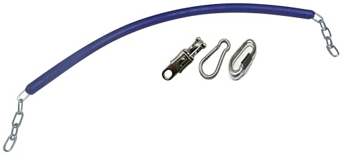 Rubber Coated Stable Stall Chain with Snap Hook (Choice of Colour Horse Door Guard) (Purple)
