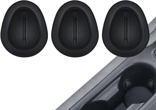 3Pcs Black Auto Cup Holder Reducer Insert | Car Accessories Shockproof Stabilizer,Silicone Water Cup Clip, Console Slot Slip Limiter Auto Shockproof Stabilizer for Glass Bottle Stowing and Tidying