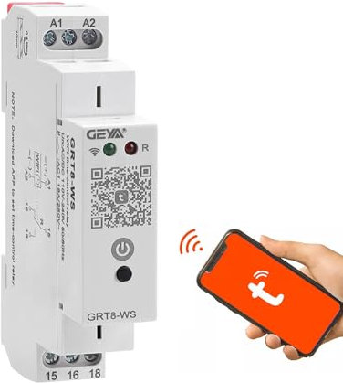 GEYA Relè di controllo orario WiFi TUYA Interruttore orario WiFi Interruttore telecomando Casa intelligente 16A AC/DC110-240V