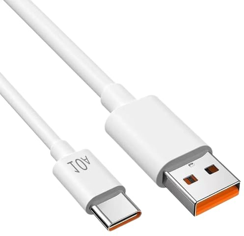Generico Cavo Caricatore Telefono - Cavo di Ricarica Rapida, Caricabatterie 120W | 1m per Trasferimento Dati, Caricatore Fast Charge, Ricarica Sicura per Smartphone, Tablet, PC, Tech