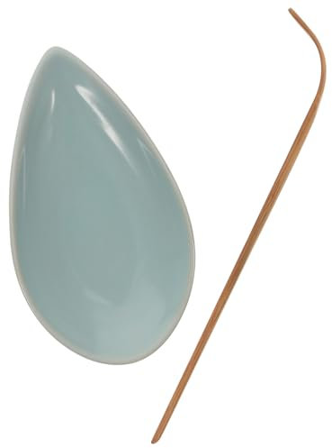 Warmhm Keramik Teeblatt-aufbewahrungsschale Teezubehör Kaffeebohnenteller Kaffeebohnenlöffel Teeblatt-aufbewahrungshalter Keramik-aufbewahrungshalter