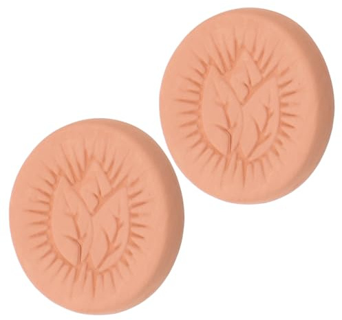Didiseaon Humidificateur Rond en Argile Feuille D'humidification, Maintien de L'humidité des Cigarettes, 2pcs pour Gestion de L'humidité et Conservation Optimale