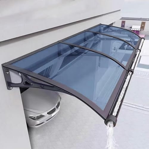Auvents de fenêtre d'extérieur en aluminium pour portes d'entrée, stores de terrasse, porche, protection UPF 50 en polycarbonate, abris d'extérieur résistants aux intempéries