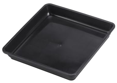 Toddmomy Plateaux Carrés en Résine pour Pots de Fleurs 15 X 15 Cm Lot de 10 Couleur Noire Robustes et Résistants à la Chaleur pour Plantes en Pot