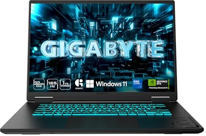 GIGABYTE - A16 PRO Gaming Notebook - 165Hz 2560 x 1600 WQXGA - NVIDIA GeForce RTX 5080 - Intel Core Ultra 7 240H - 1TB SSD with 32GB LPDDR5X RAM - Windows 11 Home (Gaming A16 PRO