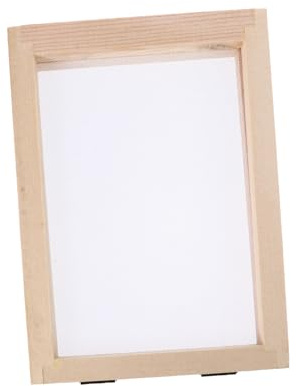 LOLIPPYY Marco de Madera para Hacer Papel DIY Doble Pantalla para Manualidades Resistente y Reutilizable Herramienta Artesanal para Proyectos Creativos