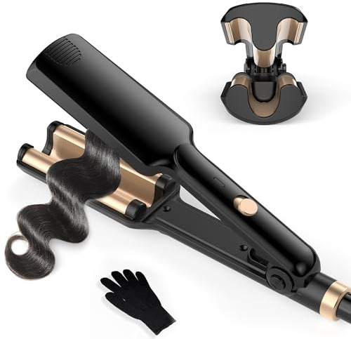 UKLISS Hair Waver Mini Crimper, Pro Beach Waves Curler