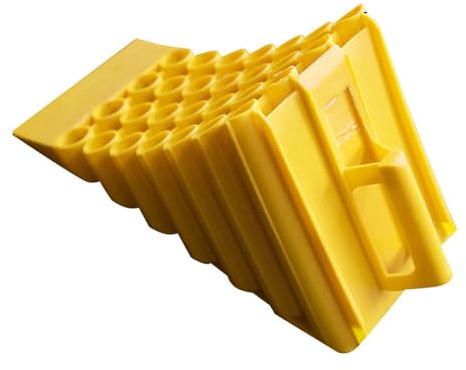 Genérico Calzos para Ruedas de Coche, Tope para Ruedas - Tope para neumáticos de Remolque Resistente para Mantener Las en su Lugar | Calzo de cuña para para caravanas, automóviles, Motocicletas