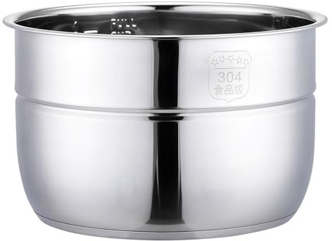Olla interior de acero inoxidable 304 Olla a presión eléctrica Fondo doble engrosado Olla arrocera de 10 litros Olla interior de 12 litros Herramientas de cocina Piezas for olla arrocera(12L)