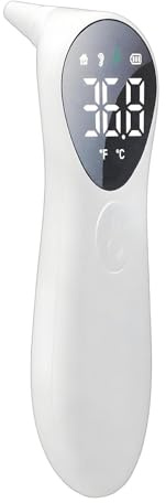 Infrarot-Stirnthermometer - Berührungsloses Digitales Fieberthermometer | Präzises Fieber-Scanner-Gerät Für Kinder & Erwachsene, Tragbares Gesundheits-Messgerät Für Zuhause Büro & Reise 14,5cm